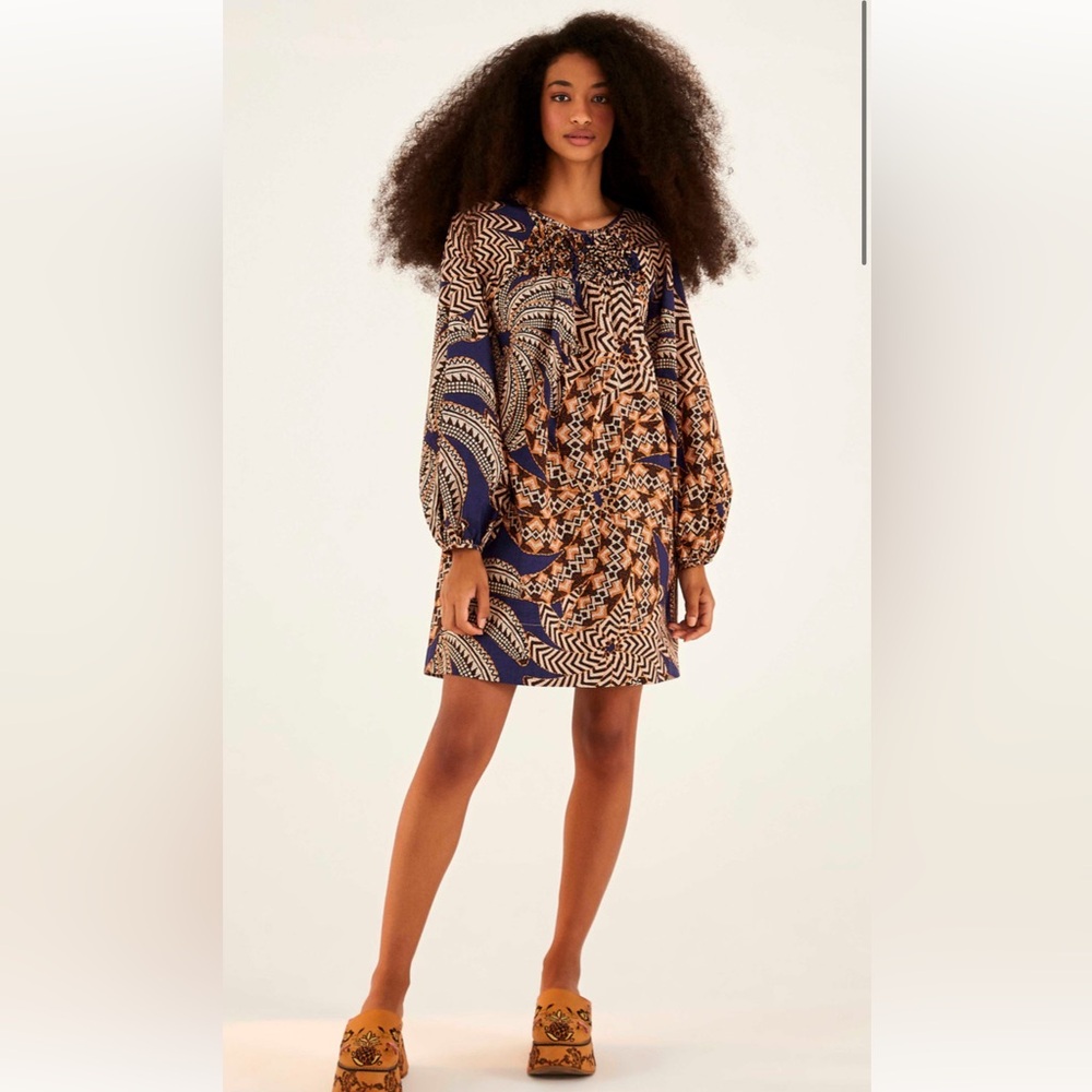 NWT! Farm Rio Yawanawa Vanahu Mini Dress